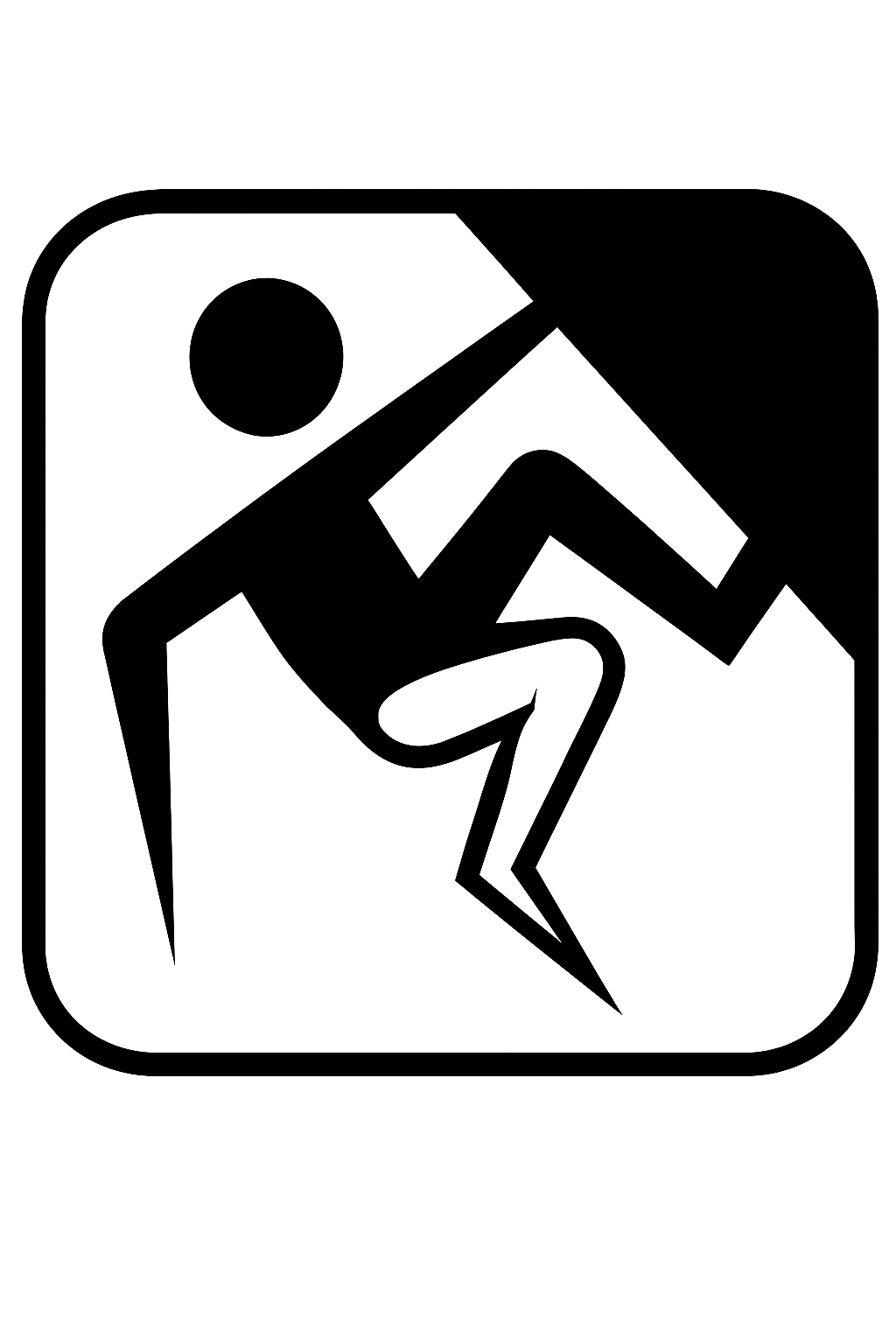 Free The Knee Logo - Kneepad-free rock climber
